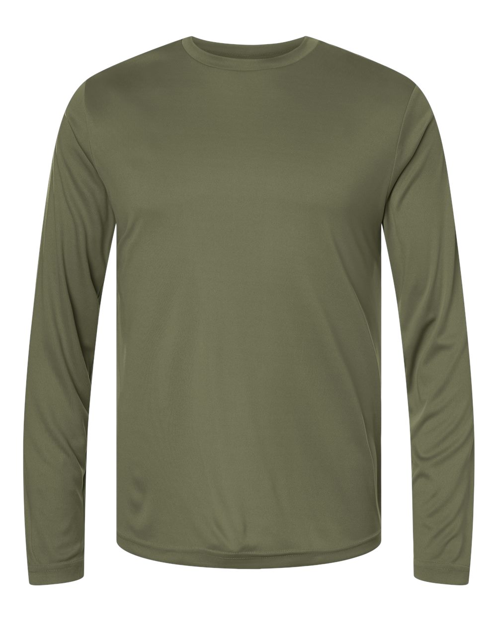 CORE365 Unisex Capital Long Sleeve Performance T-Shirt. CE10L - Military Green
