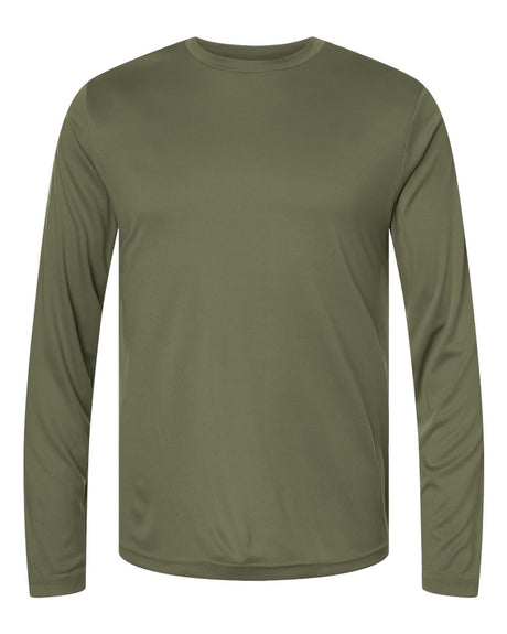 CORE365 Unisex Capital Long Sleeve Performance T-Shirt. CE10L - Military Green