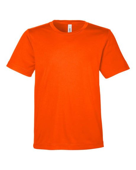 CORE365 Youth Capital Performance T-Shirt. CE10Y - Safety Orange