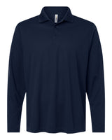 CORE365 Men's Nova Performance Long Sleeve Pique Polo. CE108L - Classic Navy