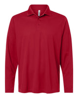 CORE365 Men's Nova Performance Long Sleeve Pique Polo. CE108L - Classic Red