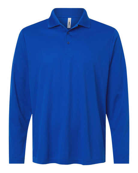 CORE365 Men's Nova Performance Long Sleeve Pique Polo. CE108L - True Royal