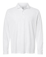 CORE365 Men's Nova Performance Long Sleeve Pique Polo. CE108L - White