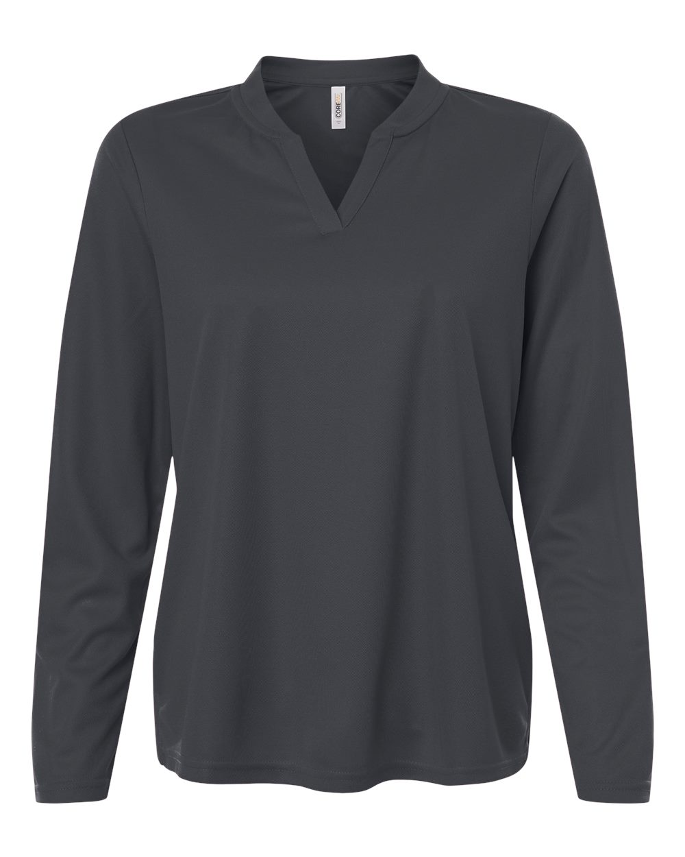 CORE365 Women's Nova Performance Long Sleeve Pique Polo. CE108LW - Carbon