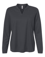 CORE365 Women's Nova Performance Long Sleeve Pique Polo. CE108LW - Carbon
