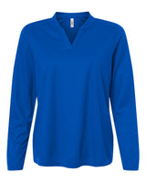 CORE365 Women's Nova Performance Long Sleeve Pique Polo. CE108LW - True Royal