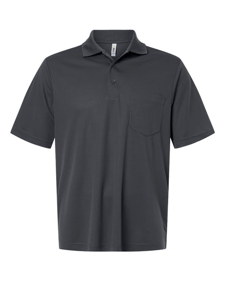 CORE365 Men's Nova Performance Pique Pocket Polo. CE108P - Carbon