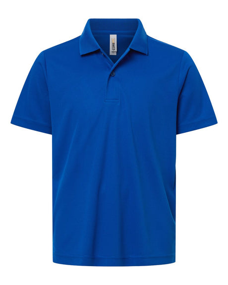 CORE365 Youth Nova Performance Pique Polo. CE108Y - True Royal