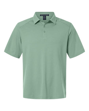 Devon & Jones Men's Seaton Pebble Textured Polo. DG102 - Balsam Green