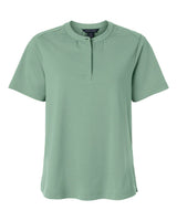 Devon & Jones Women's Seaton Pebble Textured Polo. DG102W - Balsam Green
