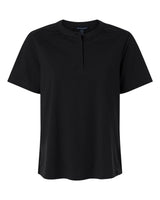 Devon & Jones Women's Seaton Pebble Textured Polo. DG102W - Black