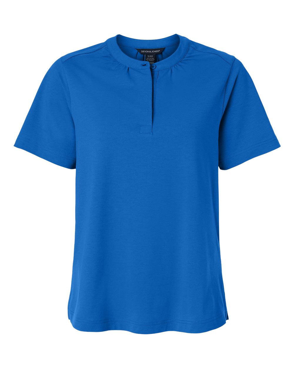 Devon & Jones Women's Seaton Pebble Textured Polo. DG102W - French Blue