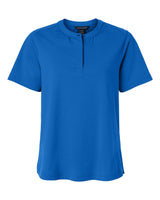 Devon & Jones Women's Seaton Pebble Textured Polo. DG102W - French Blue