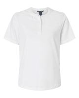 Devon & Jones Women's Seaton Pebble Textured Polo. DG102W - White