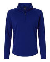 Devon & Jones Women's Seaton Pebble Textured Quarter-Zip Pullover. DG402W - Midnight Royal