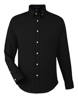 Devon & Jones Men's CrownLux Performance® Spencer Poplin Dress Shirt. DG505 - Black