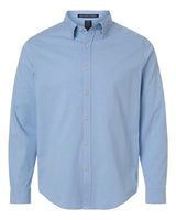 Devon & Jones Men's CrownLux Performance® Spencer Poplin Dress Shirt. DG505 - Light Blue Melange