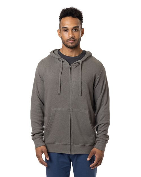 econscious Unisex Hemp Hero Full-Zip Hooded Sweatshirt. EC5980