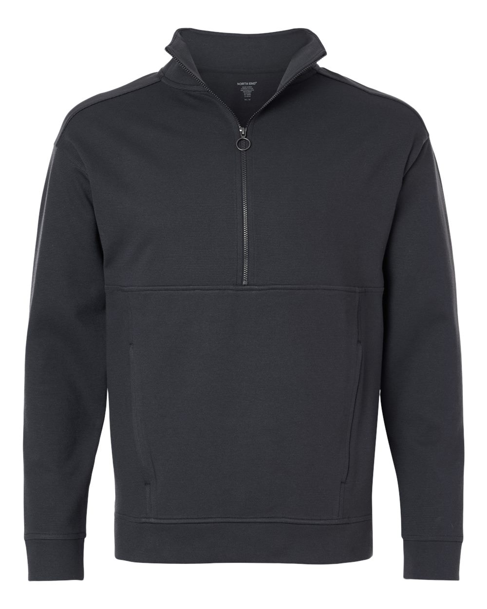 North End Men's Mantra Half-Zip Ottoman Pullover. NE220 - Carbon