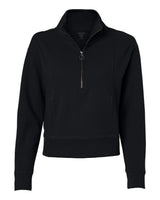 North End Women's Mantra Half-Zip Ottoman Pullover. NE220W - Black