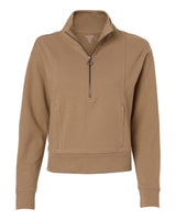 North End Women's Mantra Half-Zip Ottoman Pullover. NE220W - Cafe