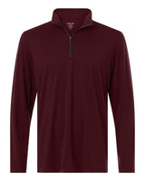 North End Men's JAQ Stretch Performance Quarter-Zip. NE405 - Burgundy/ Carbon