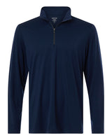 North End Men's JAQ Stretch Performance Quarter-Zip. NE405 - Classic Navy/ Carbon