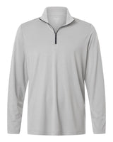 North End Men's JAQ Stretch Performance Quarter-Zip. NE405 - Platinum/ Carbon