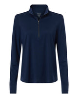 North End Women's JAQ Stretch Performance Quarter-Zip. NE405W - Classic Navy/ Carbon