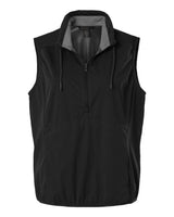 North End Men's Network Lightweight Quarter-Zip Vest. NE76 - Black Heather