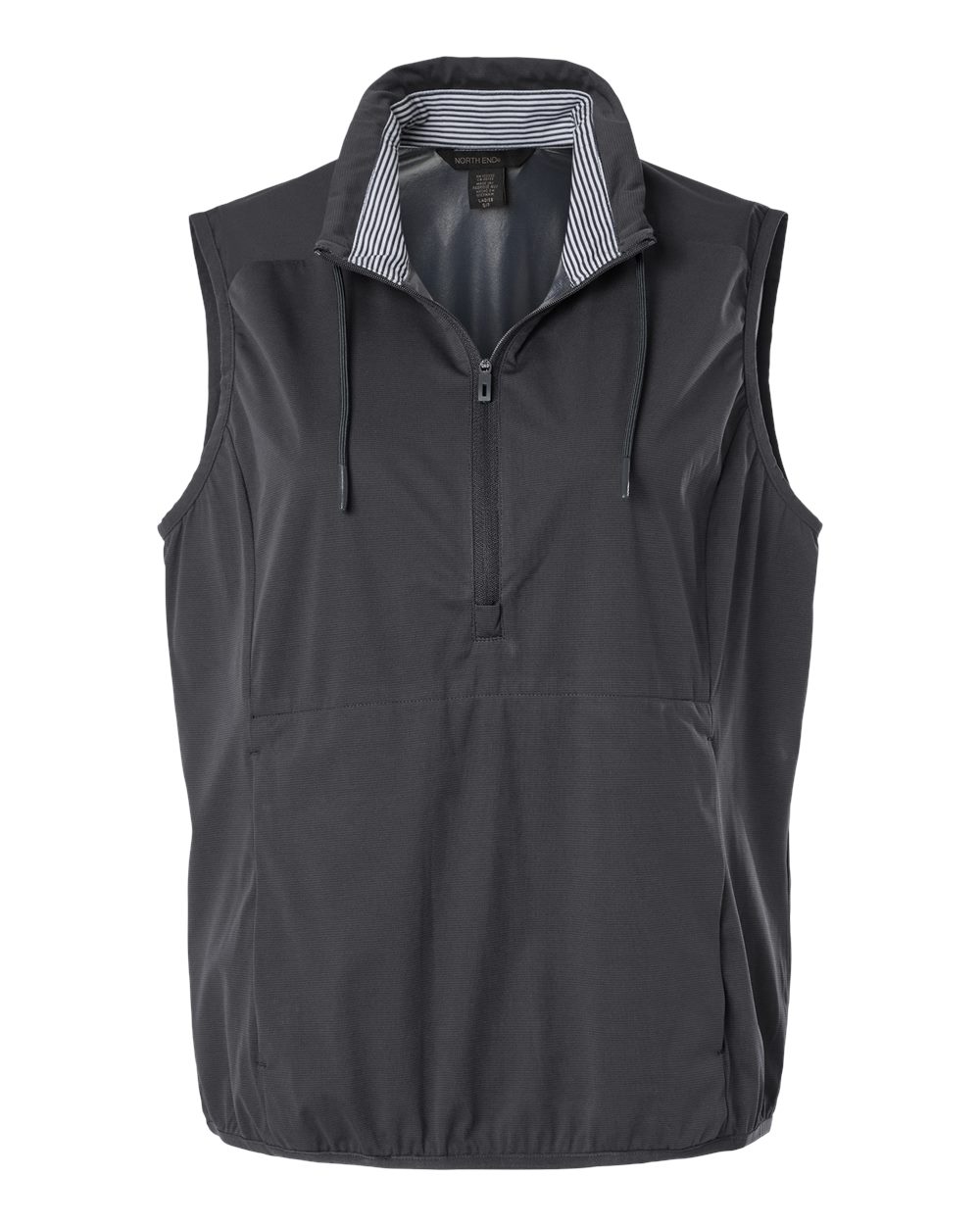 North End Men's Network Lightweight Quarter-Zip Vest. NE76 - Carbon Heather