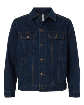 Harriton Unisex Cooper Denim Jacket. M75 - Dark Denim