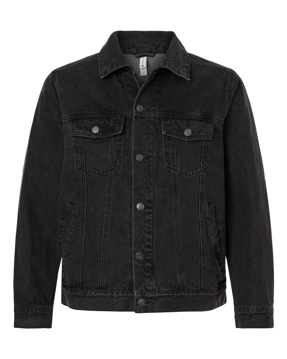 Harriton Unisex Cooper Denim Jacket. M75 - Washed Black