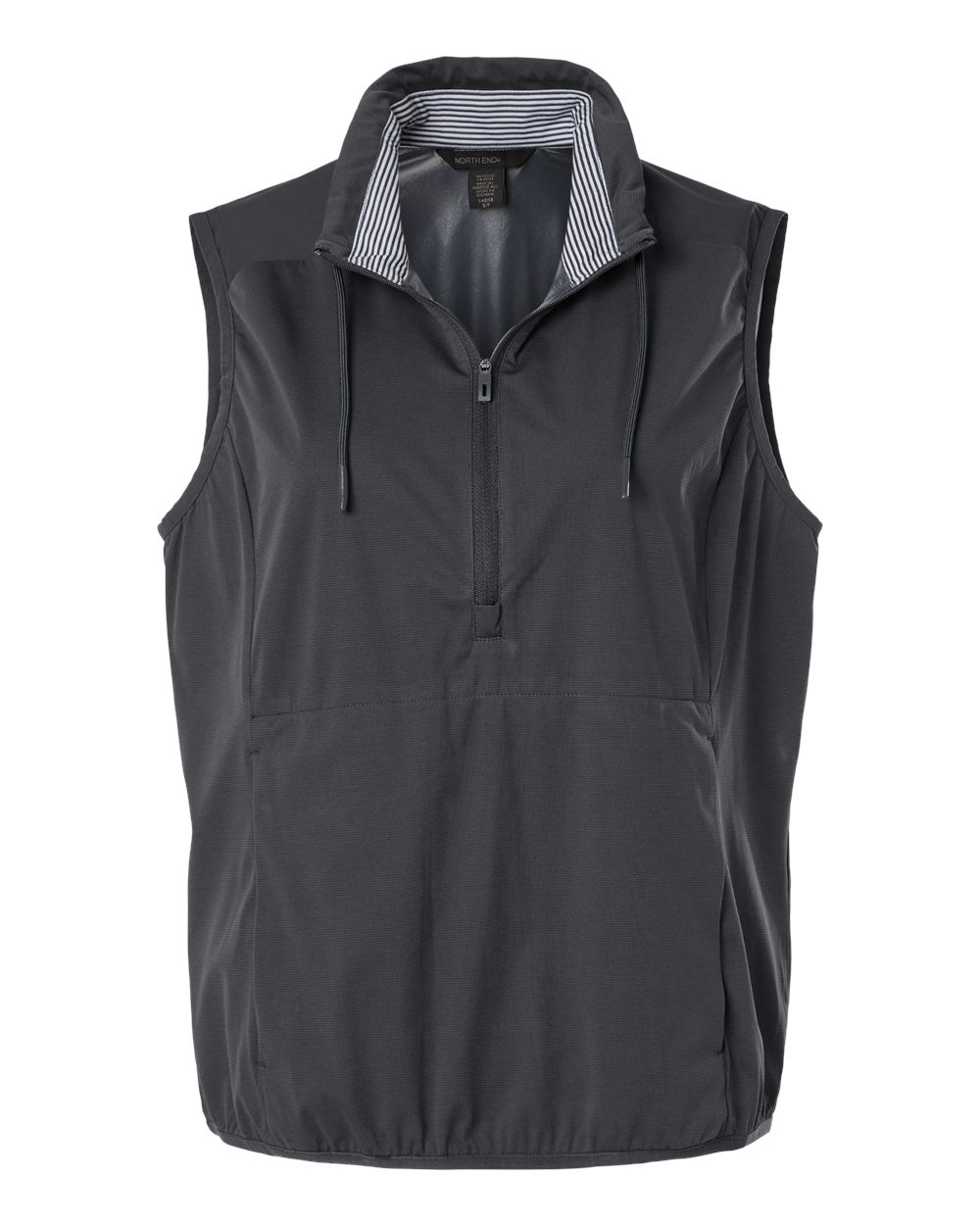 North End Women's Network Lightweight Quarter-Zip Vest. NE76W - Carbon Heather