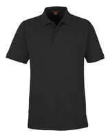 Harriton Men's Valiant Cotton Snag Protect Polo. M205T - Black