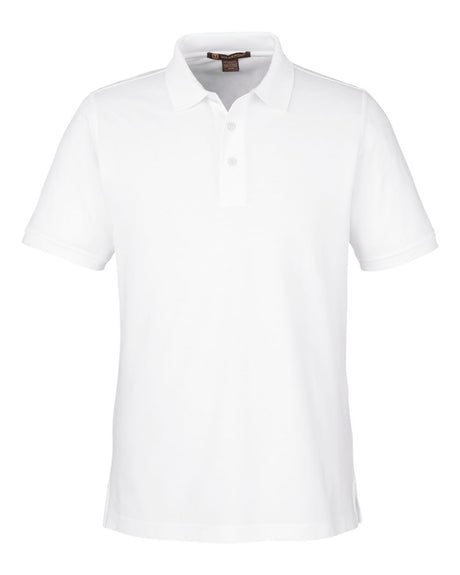 Harriton Men's Valiant Cotton Snag Protect Polo. M205T - White