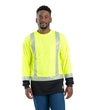 Berne Apparel Men's Hi-Vis Class 3 Color Blocked T-Shirt. HVK018