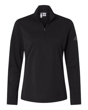 Adidas Women's Lightweight Quarter-Zip Pullover. A400 - Black
