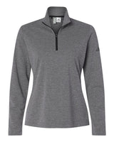 Adidas Women's Lightweight Quarter-Zip Pullover. A400 - Black Heather