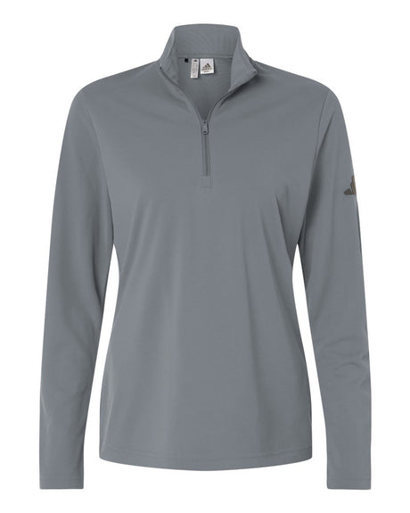 Adidas Women's Lightweight Quarter-Zip Pullover. A400 - Grey Three