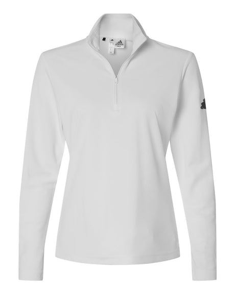 Adidas Women's Lightweight Quarter-Zip Pullover. A400 - White