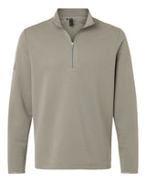 Adidas Men's Spacer Quarter-Zip Pullover. A588 - Silver Pebble