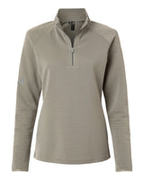 Adidas Women's Spacer Quarter-Zip Pullover. A589 - Silver Pebble