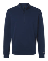 Adidas Men's Elevated Fleece Quarter-Zip Pullover. A721 - Collegiate Navy
