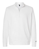 Adidas Men's Elevated Fleece Quarter-Zip Pullover. A721 - Core White
