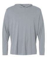 AllPro Unisex Pro-Lock Performance Hooded Long Sleeve T-Shirt. 48510 - Heather Steel