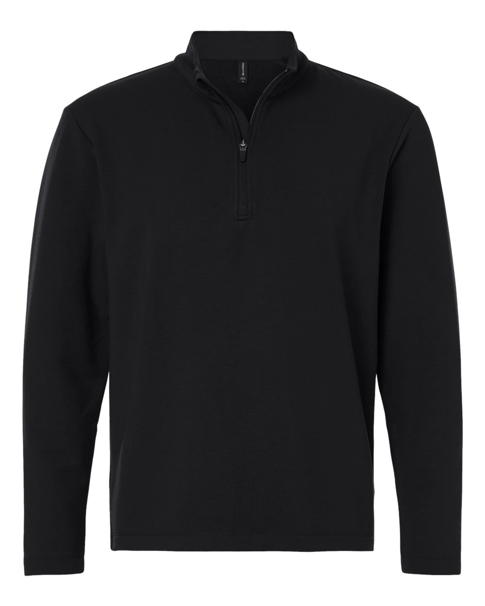 AllPro Men's Stretch Quarter-Zip Fleece Pullover. STF870 - Black