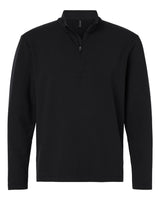 AllPro Men's Stretch Quarter-Zip Fleece Pullover. STF870 - Black