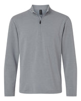 AllPro Men's Stretch Quarter-Zip Fleece Pullover. STF870 - Heather Steel