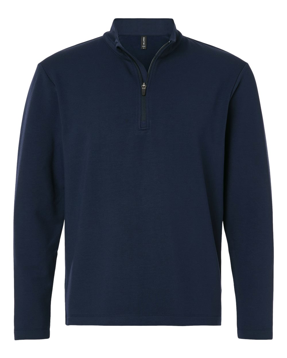 AllPro Men's Stretch Quarter-Zip Fleece Pullover. STF870 - Navy